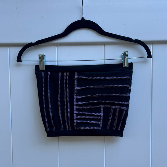 Purple Thread Patchwork Tube Top XS/S