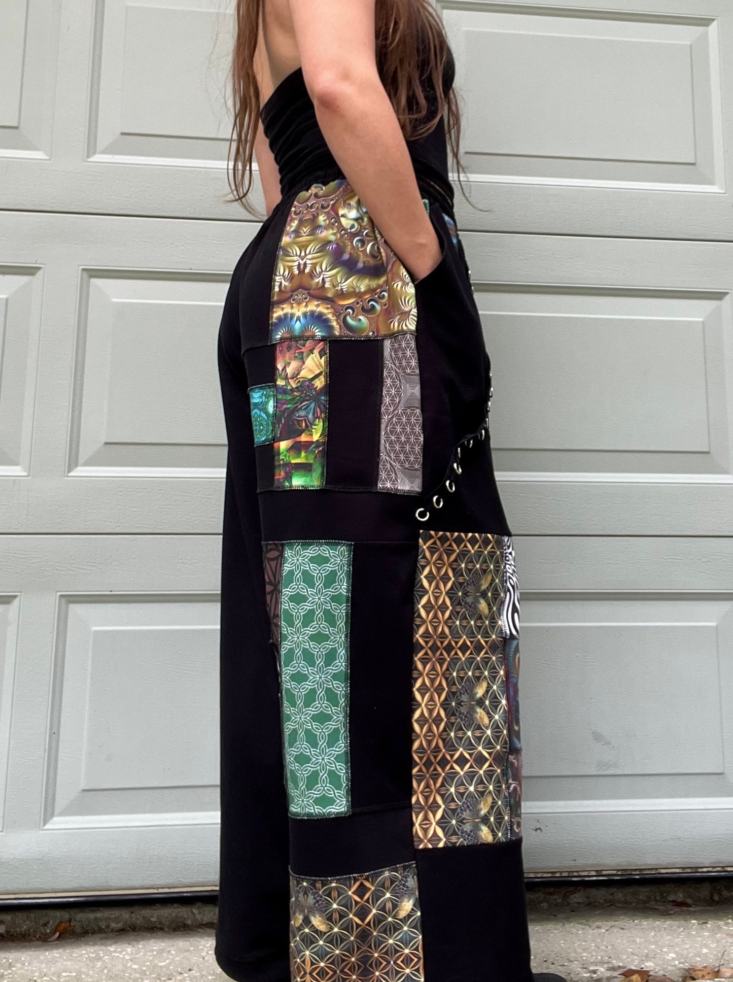 Scrap Patchwork Pants XS-XL