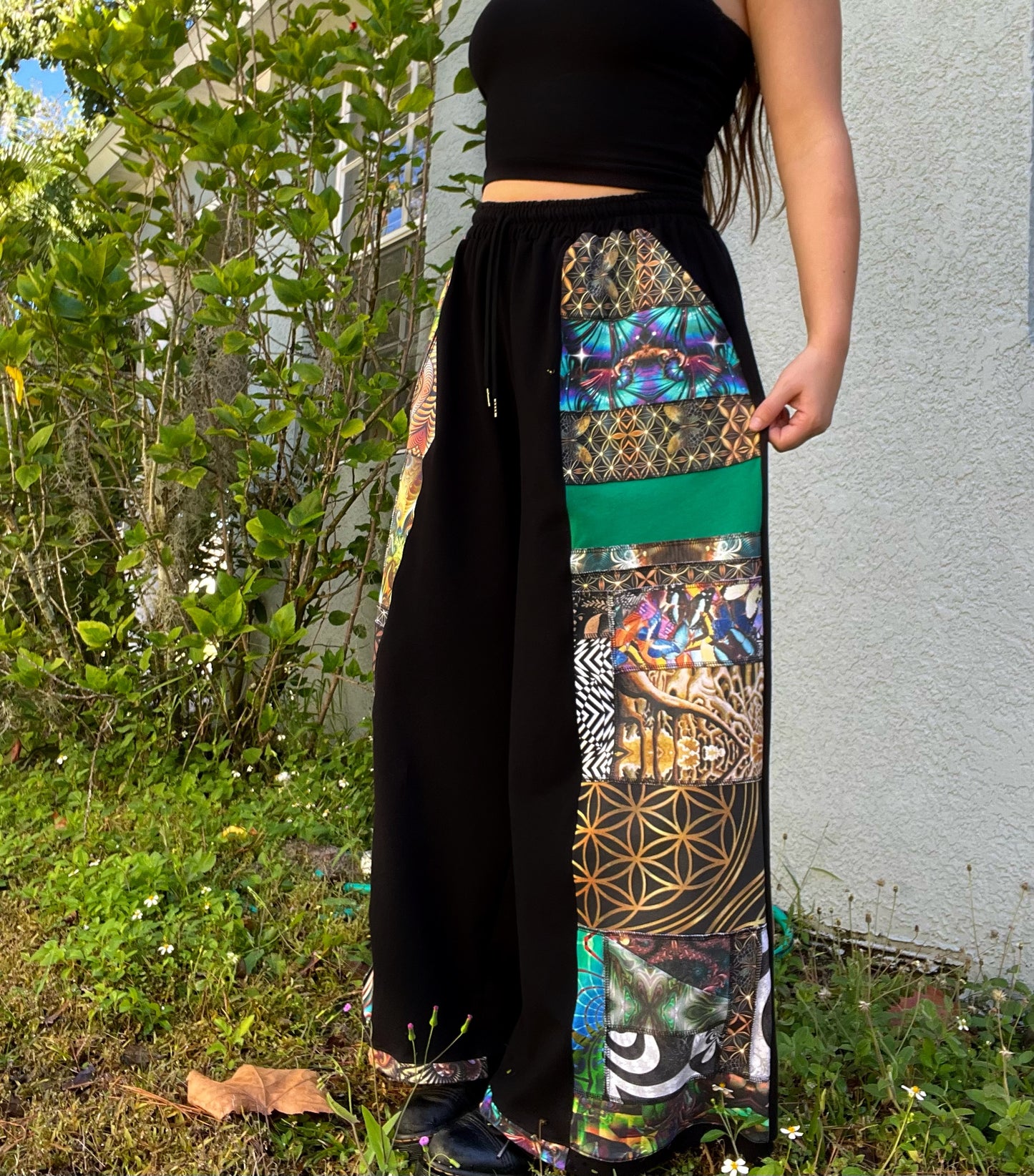 Patchwork Pants 𐦍 XS-XL