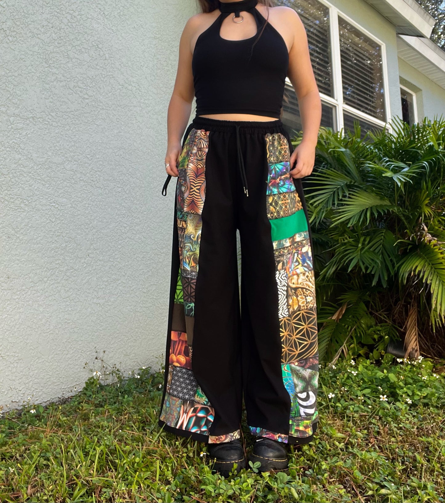 Patchwork Pants 𐦍 XS-XL