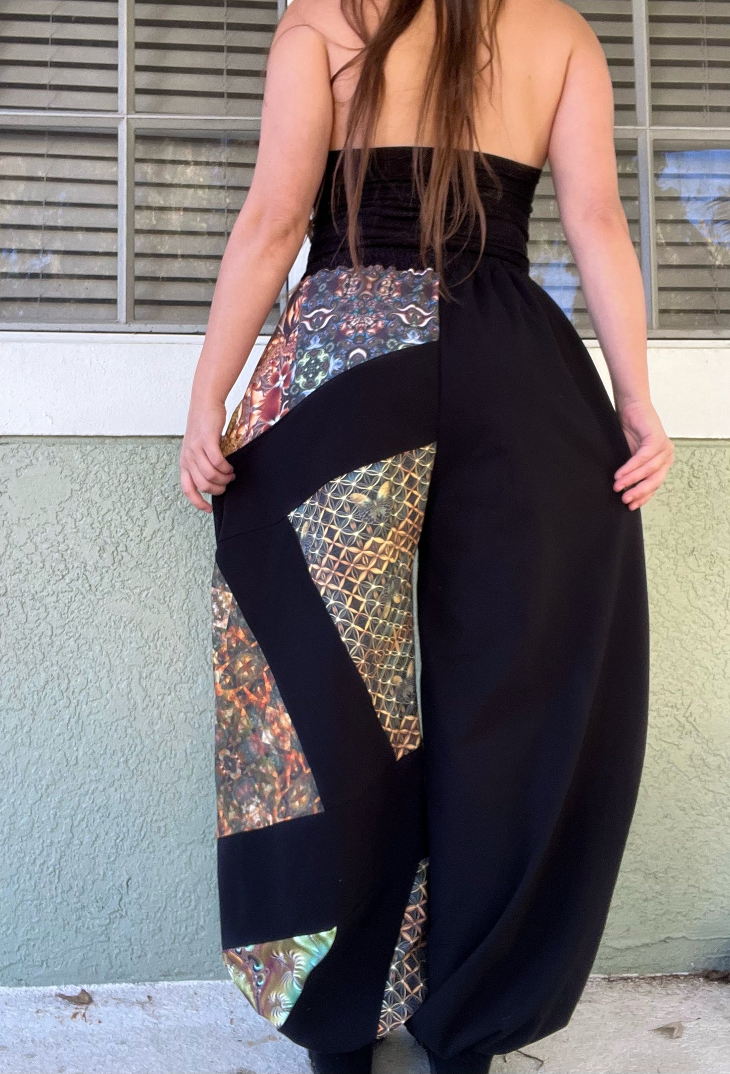 Warm Toned Patchwork Pants XS-XL