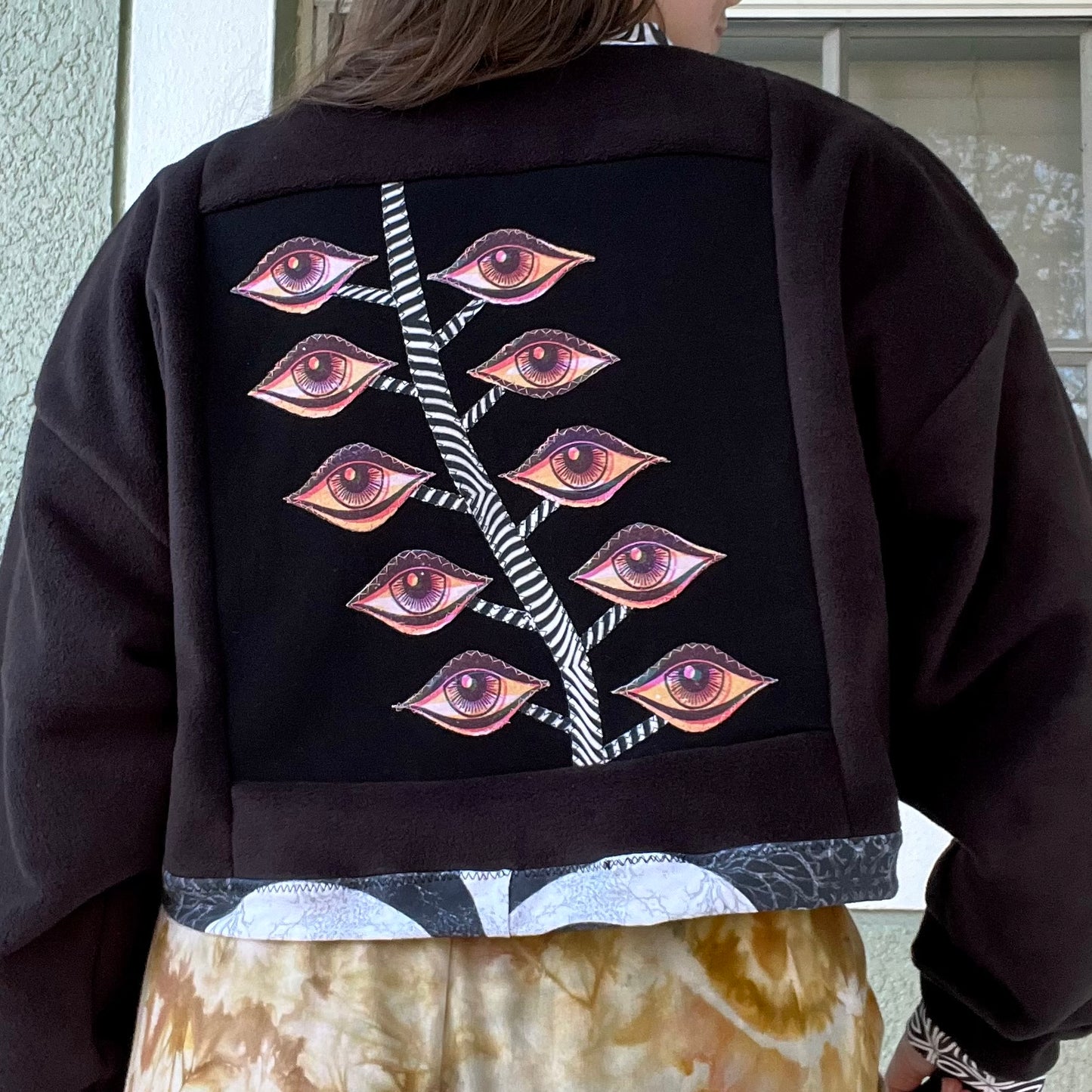 Eyez FLEECE Cropped Crewneck XL