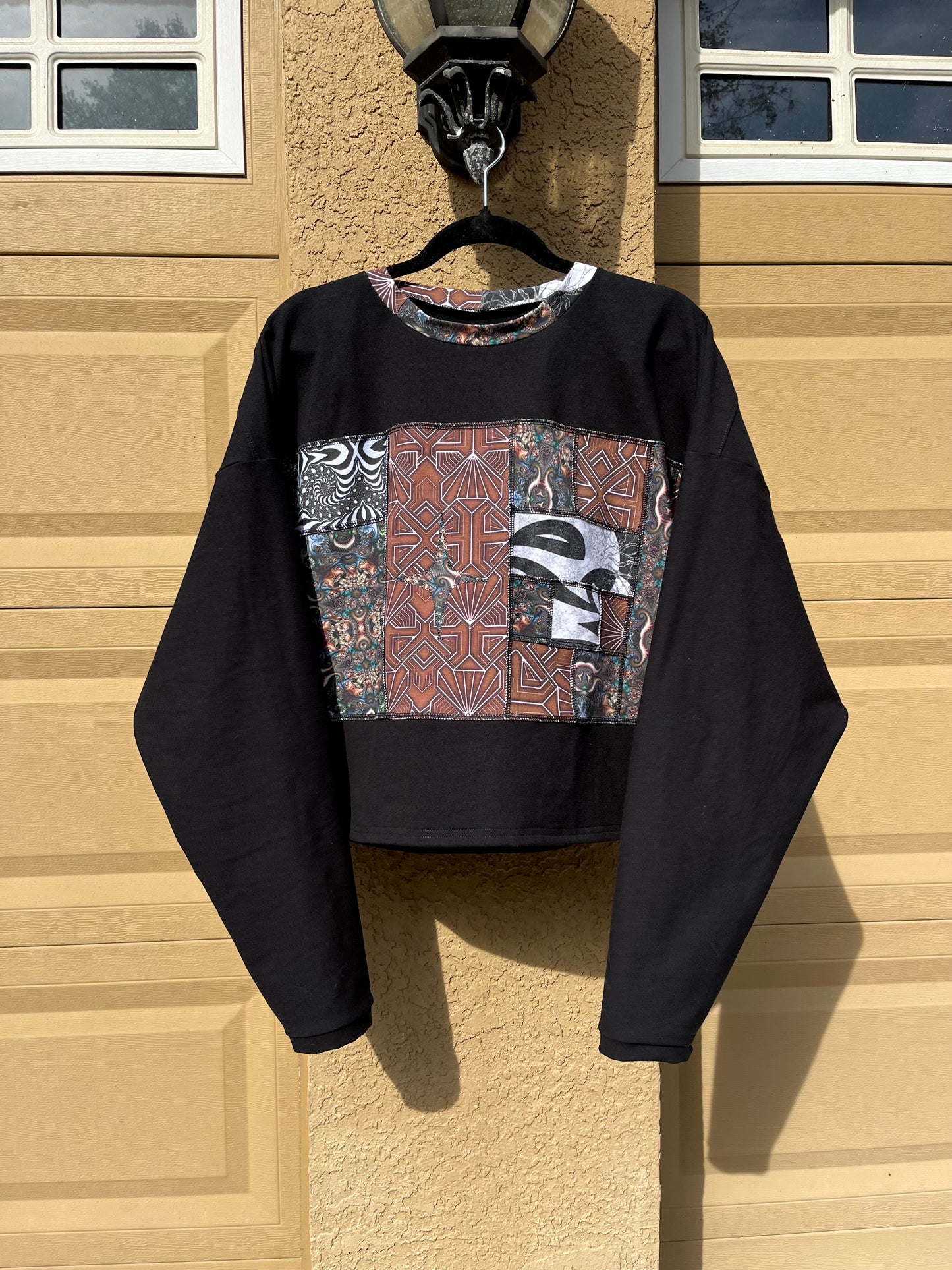 Cubed Flowers Cotton Crewneck XL