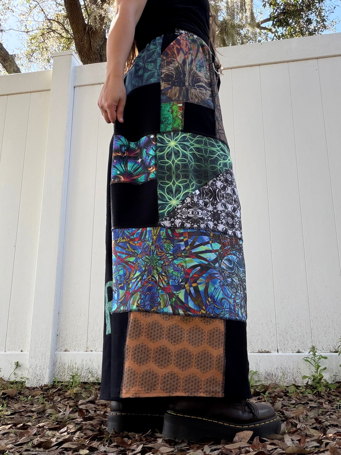 Patchwork Pants XS-XL