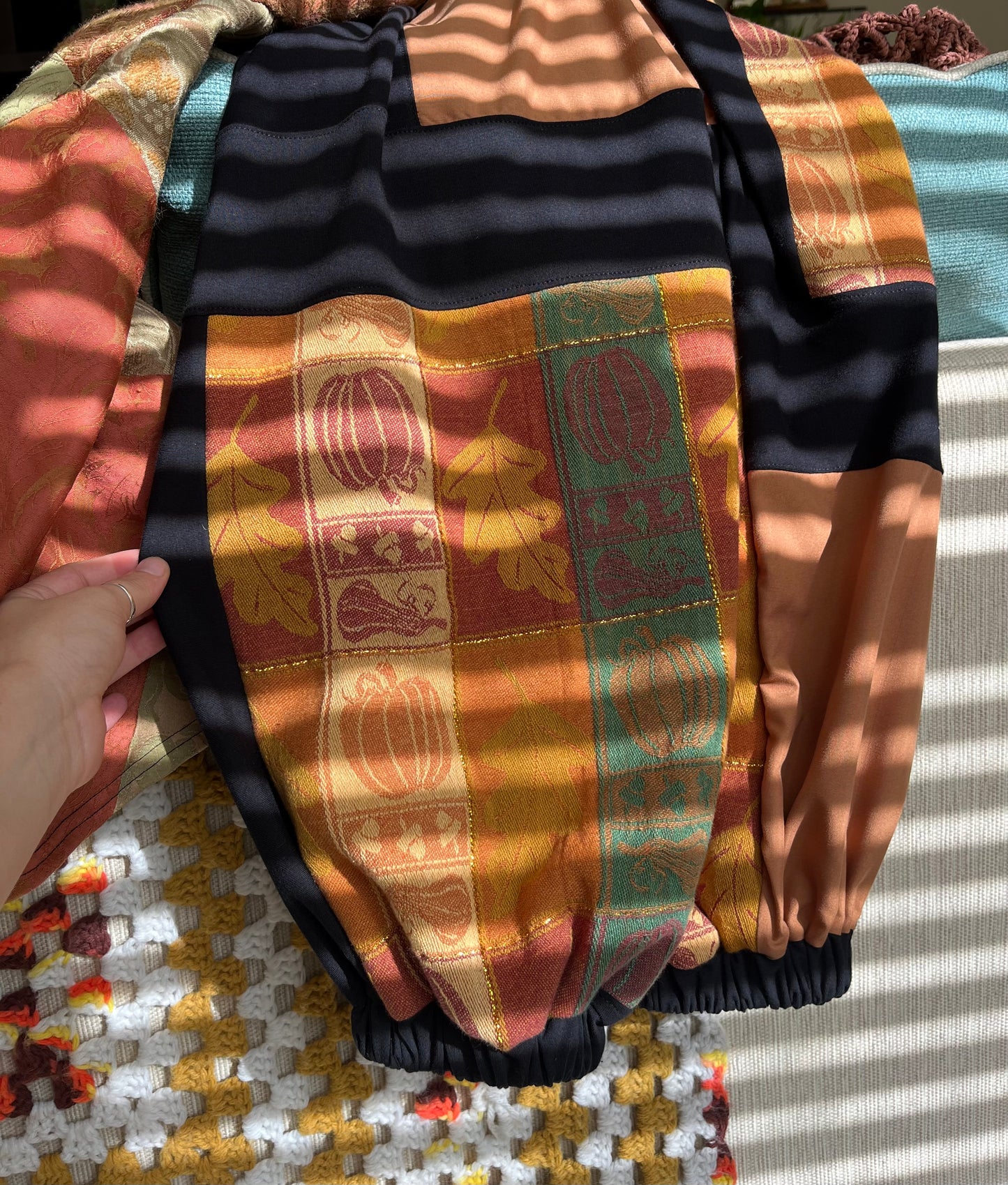 Pumpkin Patchwork Pants XS-XL