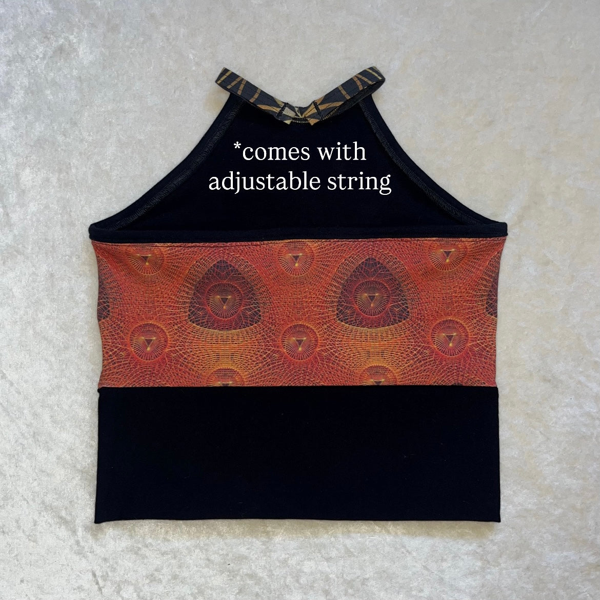 Web Of Interconnection High Neck Top M/L