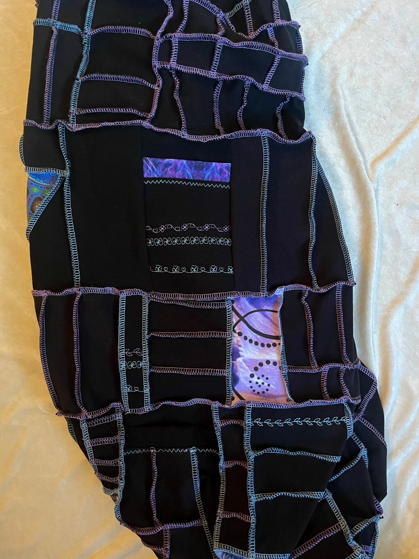 Blue & Purple Patchwork Pants XS-XL