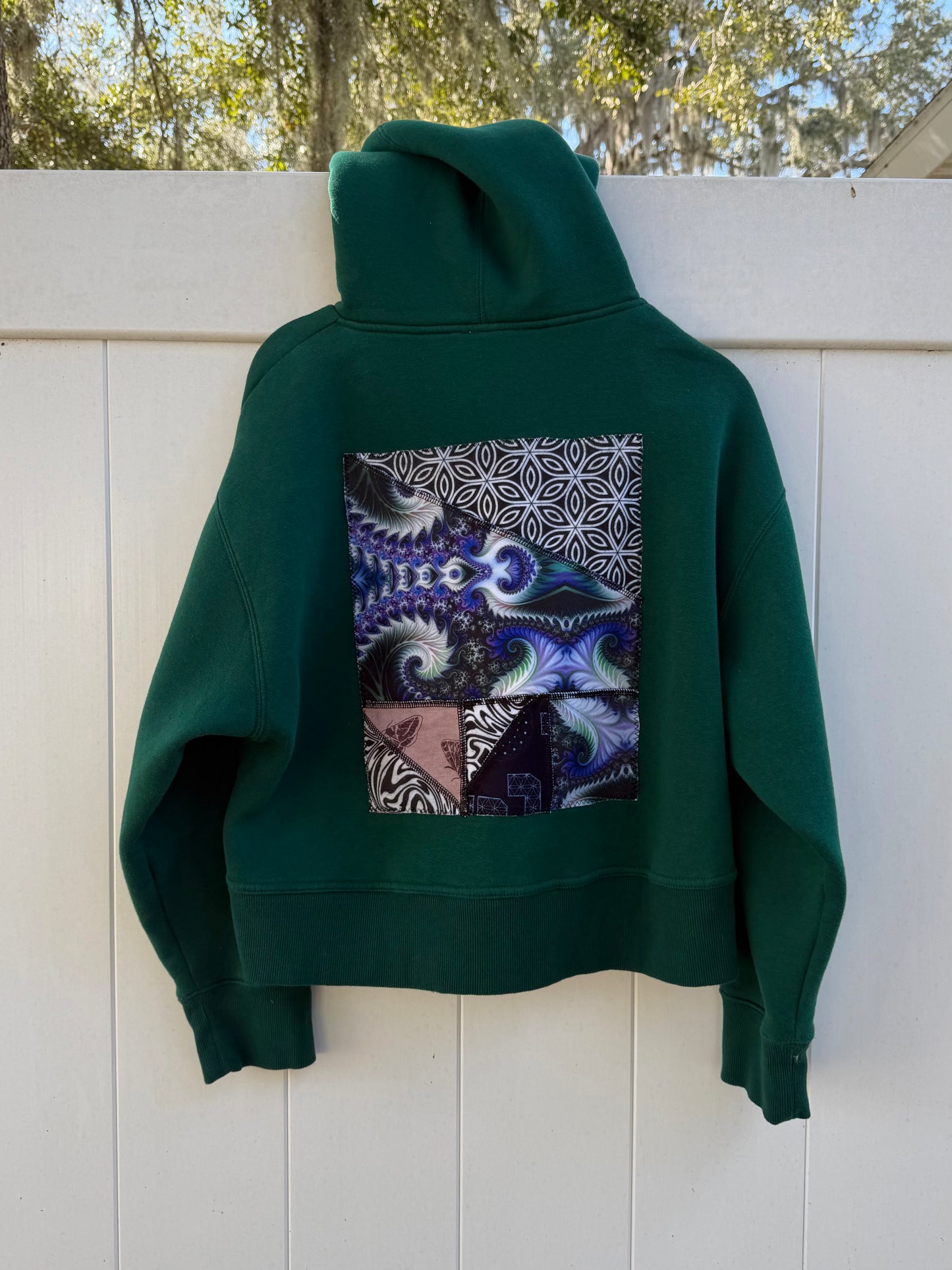 Upcycled Cropped Hoodie M/L