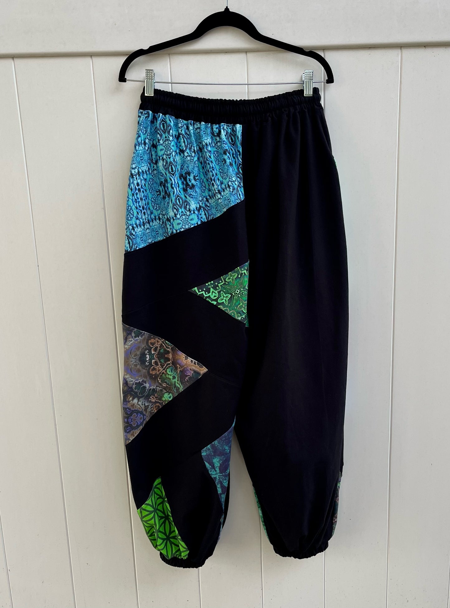 Cool Toned Patchwork Pants XS-XL