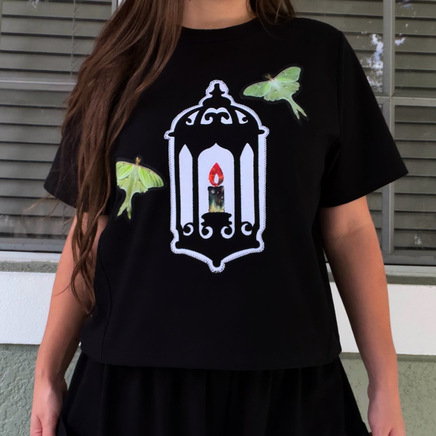 Moth to a Flame Cropped Tee 🕯️ M/L