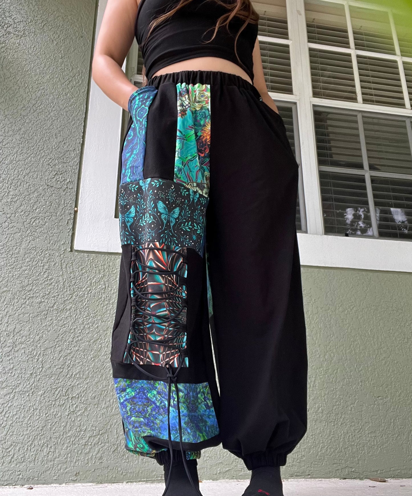 Beneath The Surface Patchwork Pants ✾ XS-XL