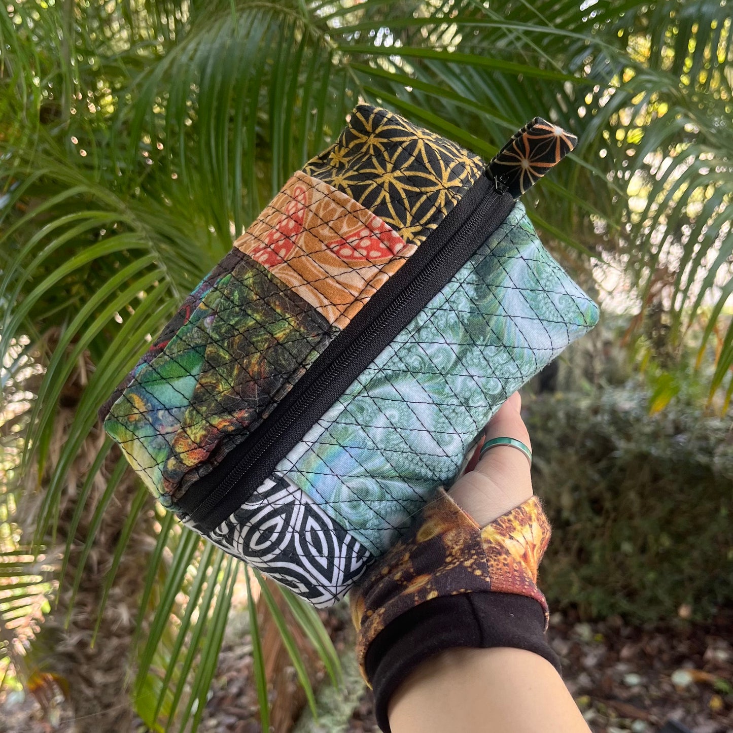 Small Quilted Patchwork Pouch ✾