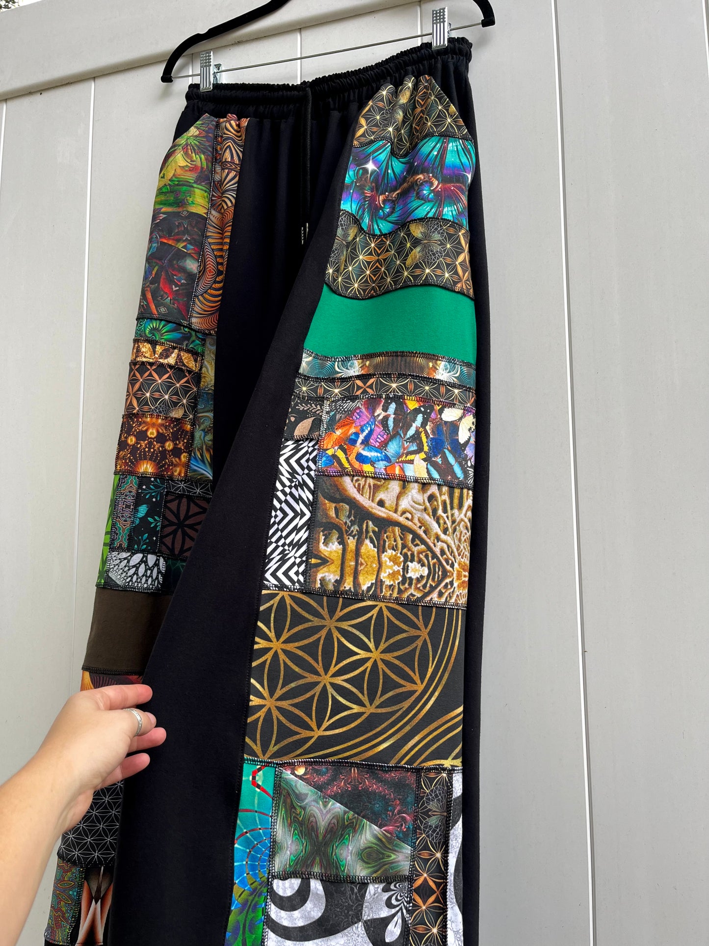 Patchwork Pants 𐦍 XS-XL