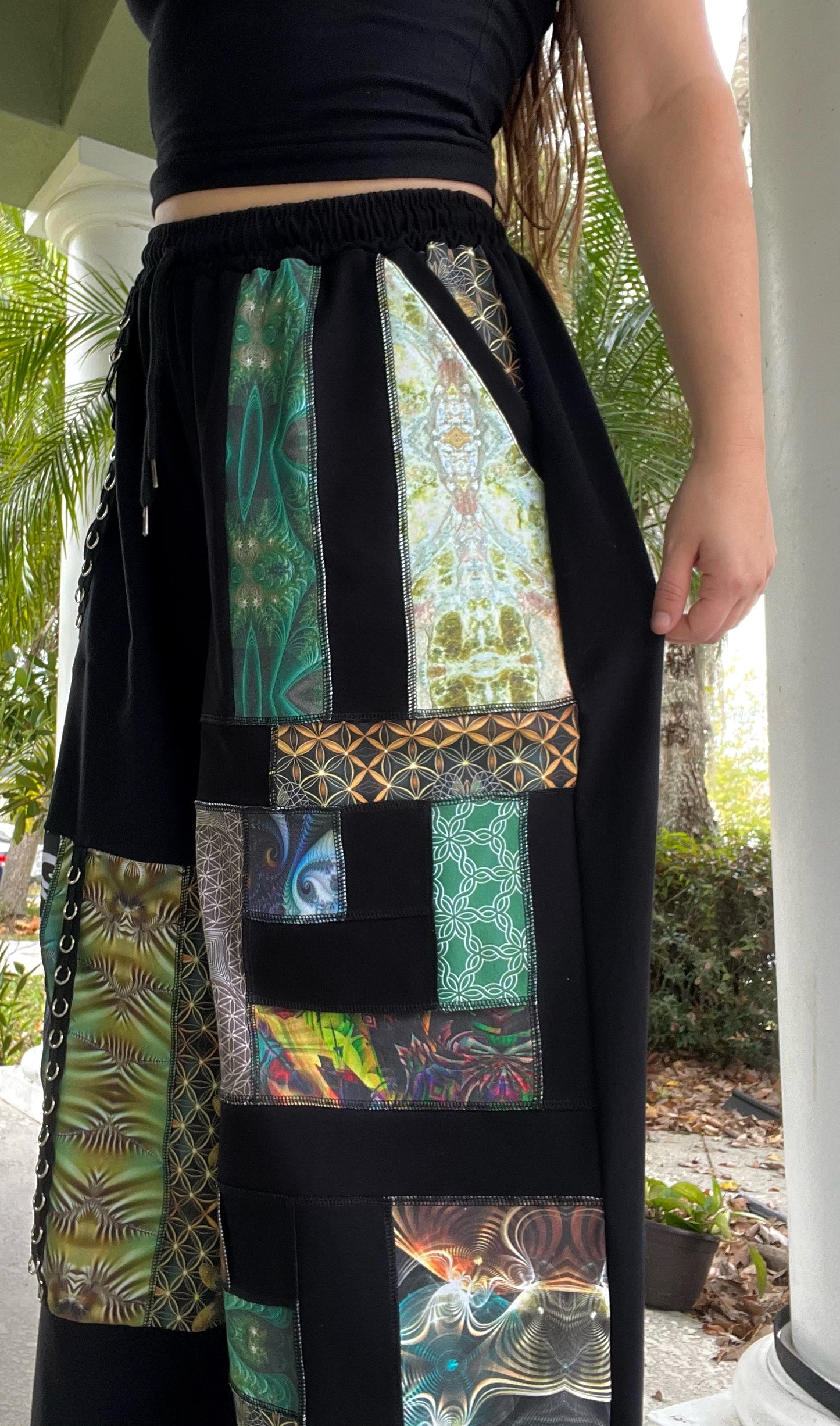 Scrap Patchwork Pants XS-XL