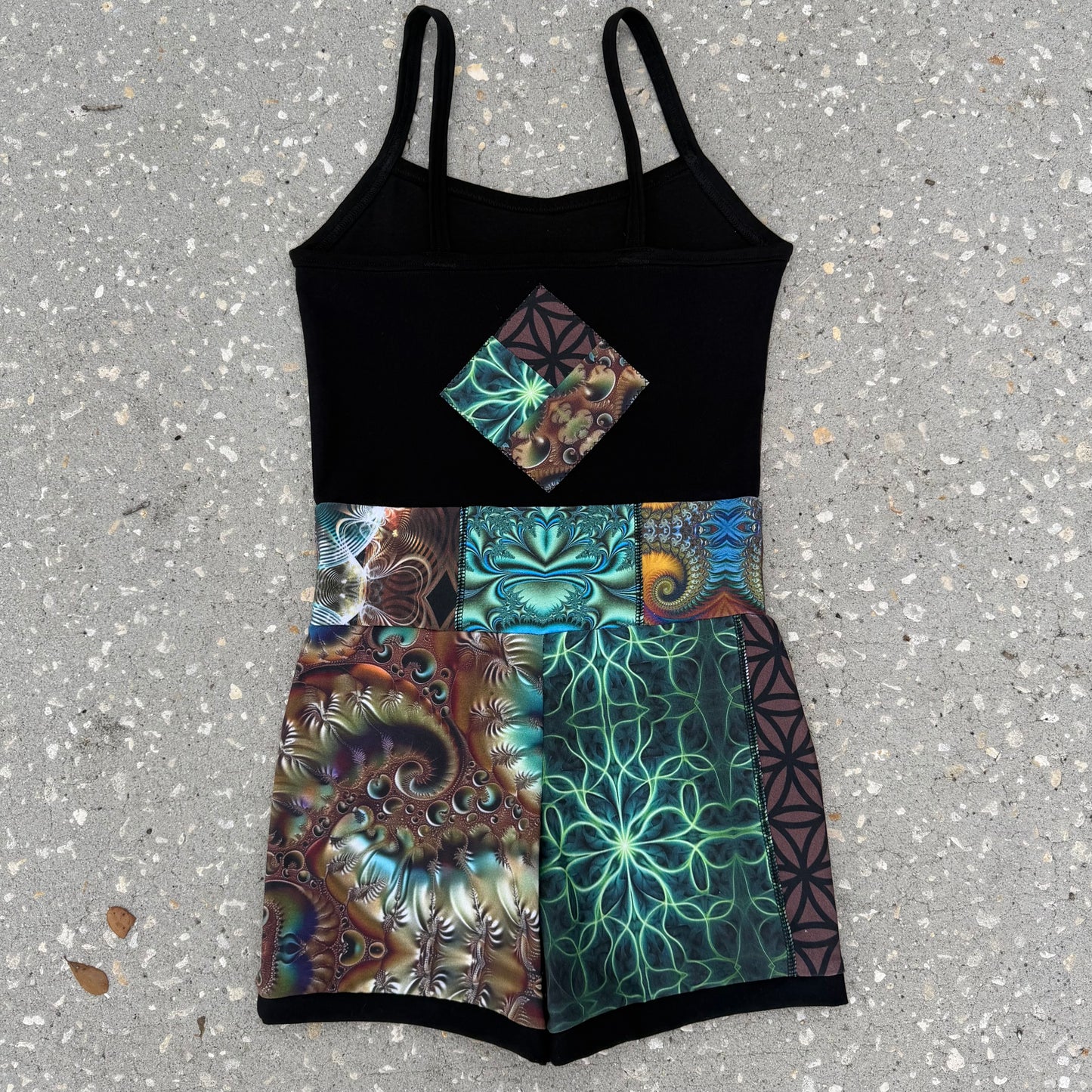 Patchwork Romper S/M