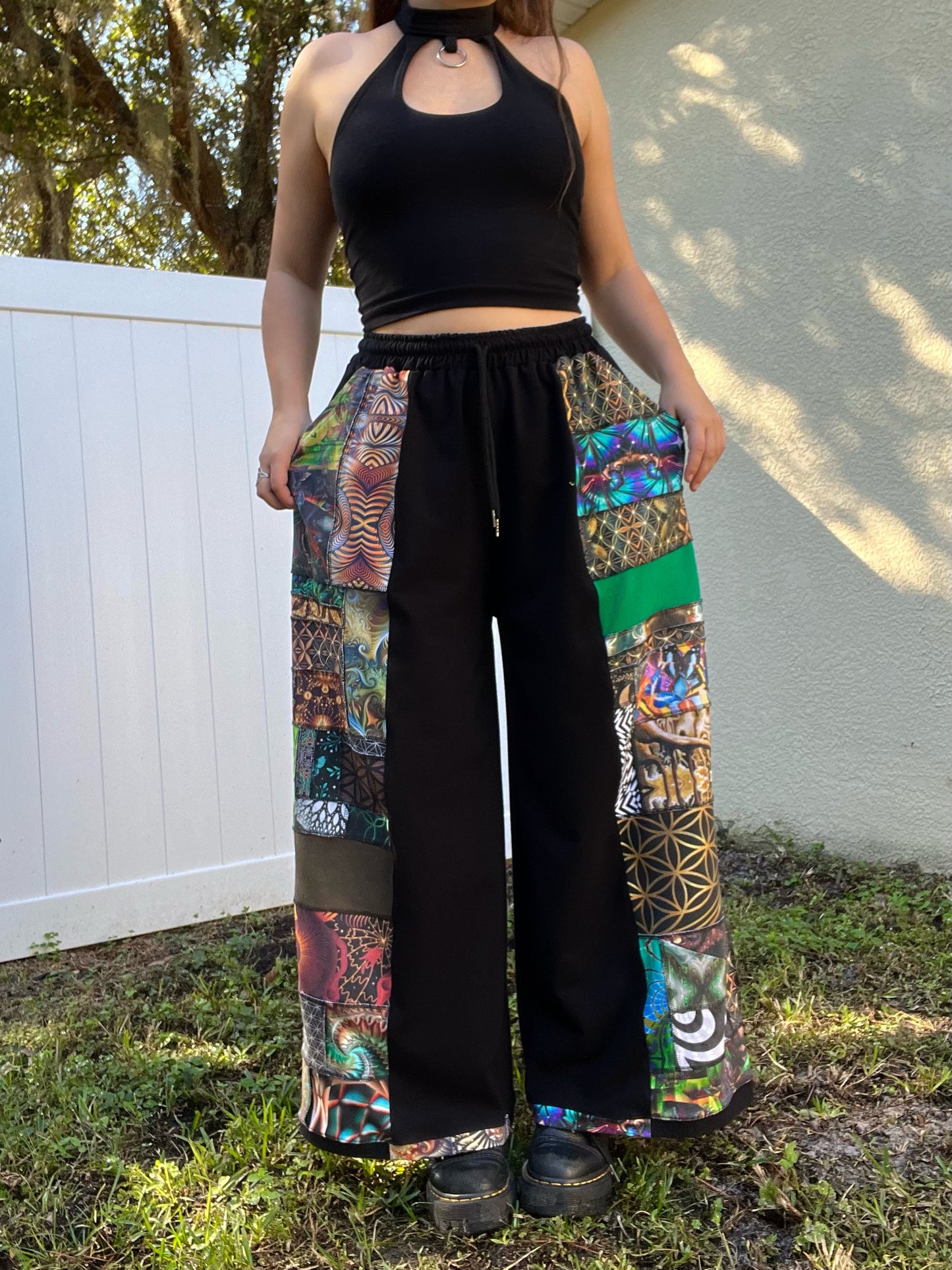 Patchwork Pants 𐦍 XS-XL