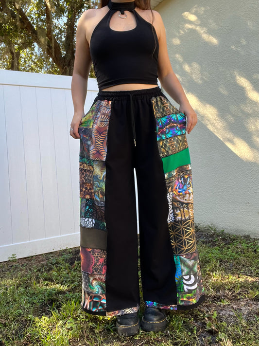 Patchwork Pants 𐦍 XS-XL