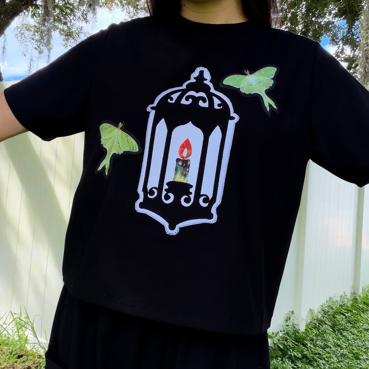 Moth to a Flame Cropped Tee 🕯️ M/L
