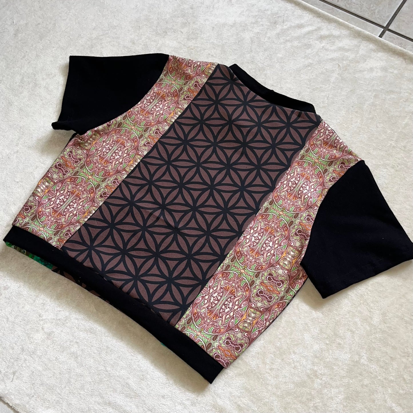 ?¿ Appliqué Cropped Tee S/M