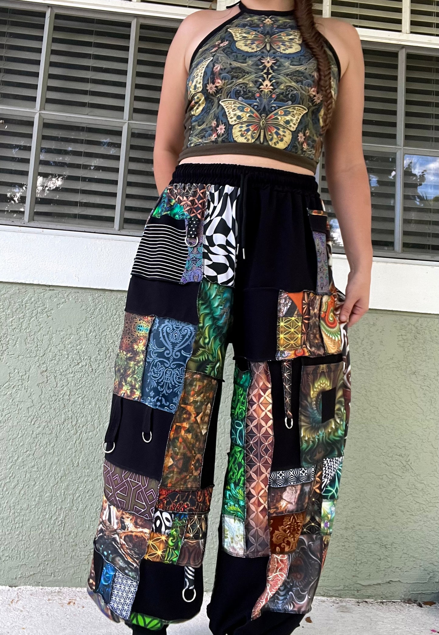 Xtra Patchwork Pants XS-XL