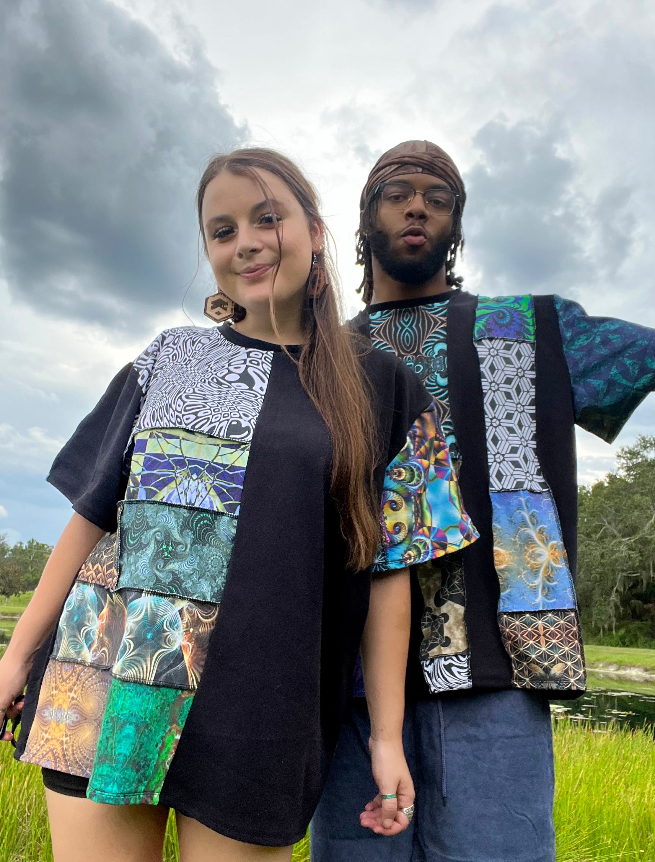 Patchwork T-Shirt ✾ XL – Mystic Avenue