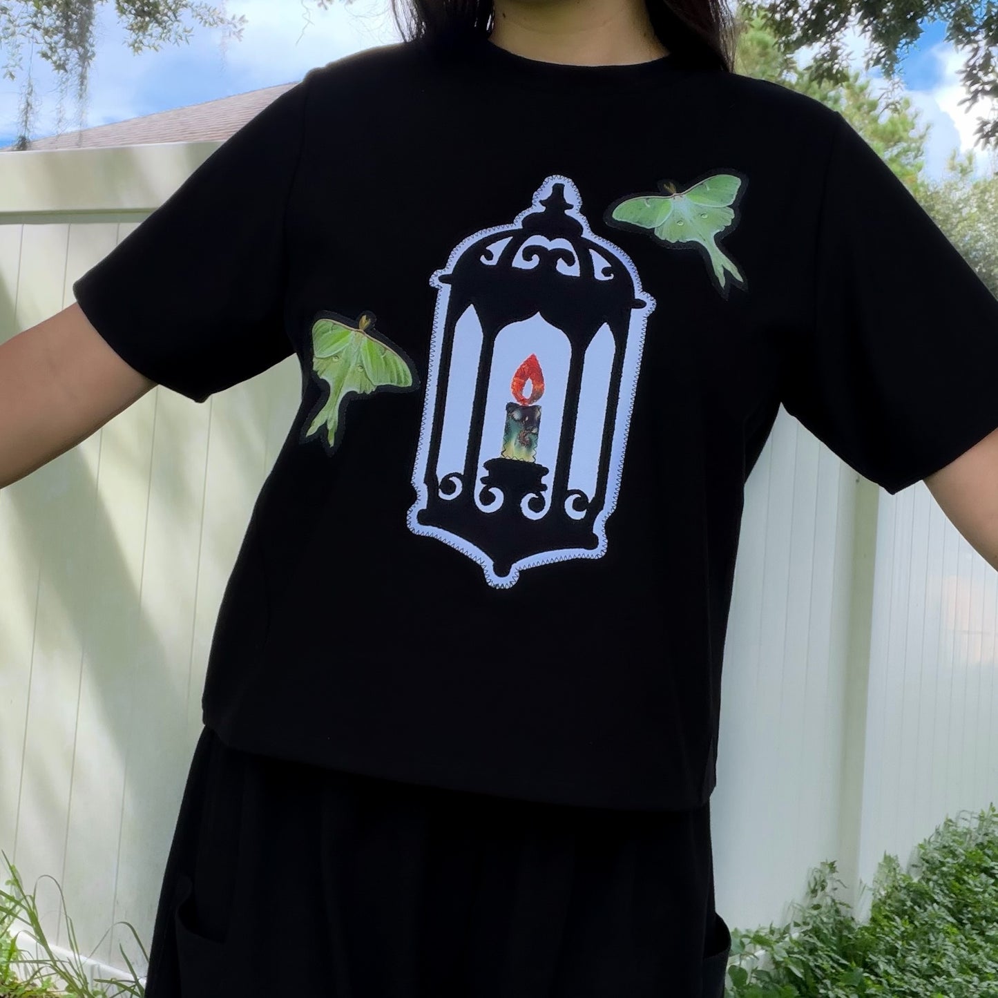 Moth to a Flame Cropped Tee 🕯️ M/L