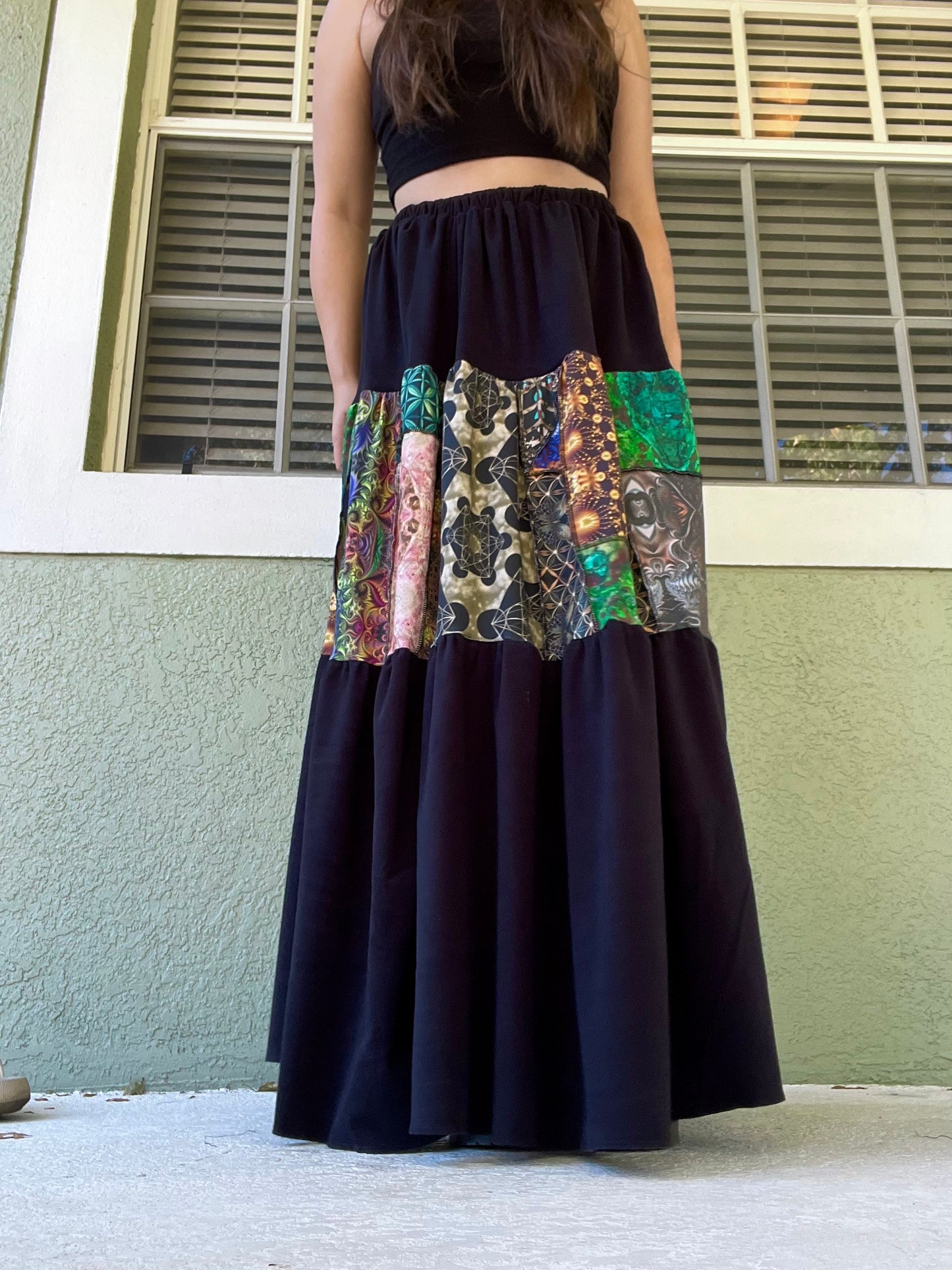 Patchwork Maxi Skirt ♡ S/M