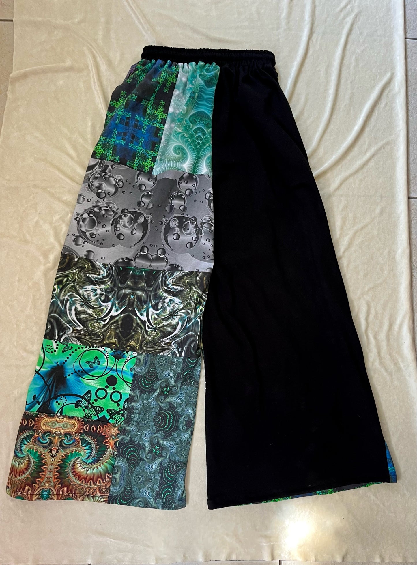 Patchwork Pants 𐦍 XS-XL