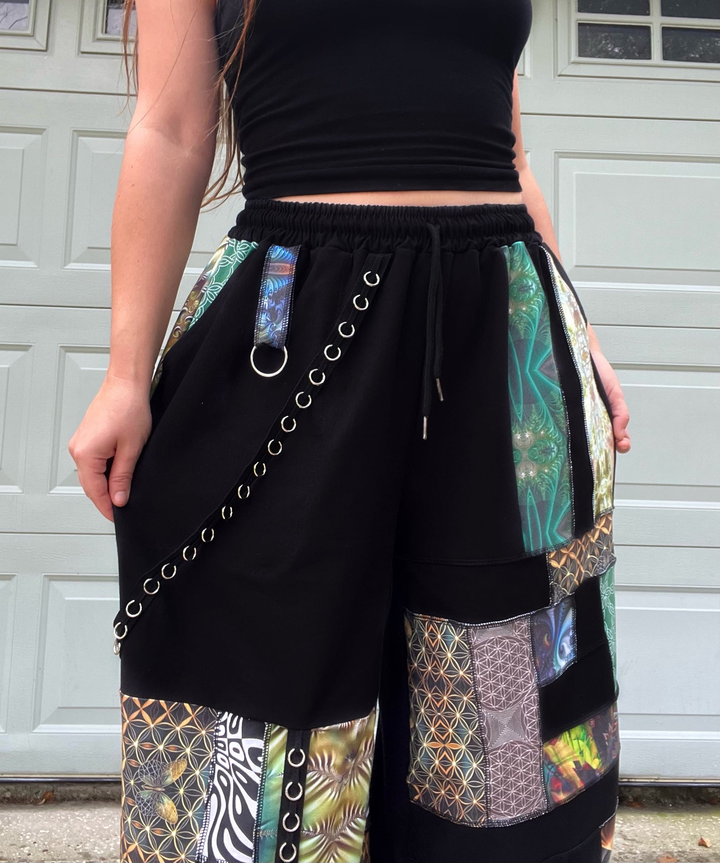 Scrap Patchwork Pants XS-XL