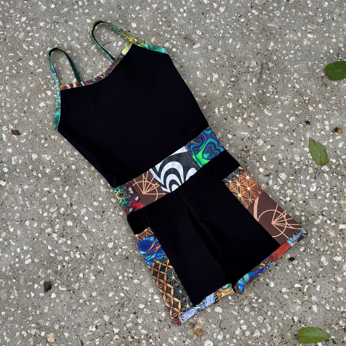 Patchwork Romper XS/S *slightly longer torso