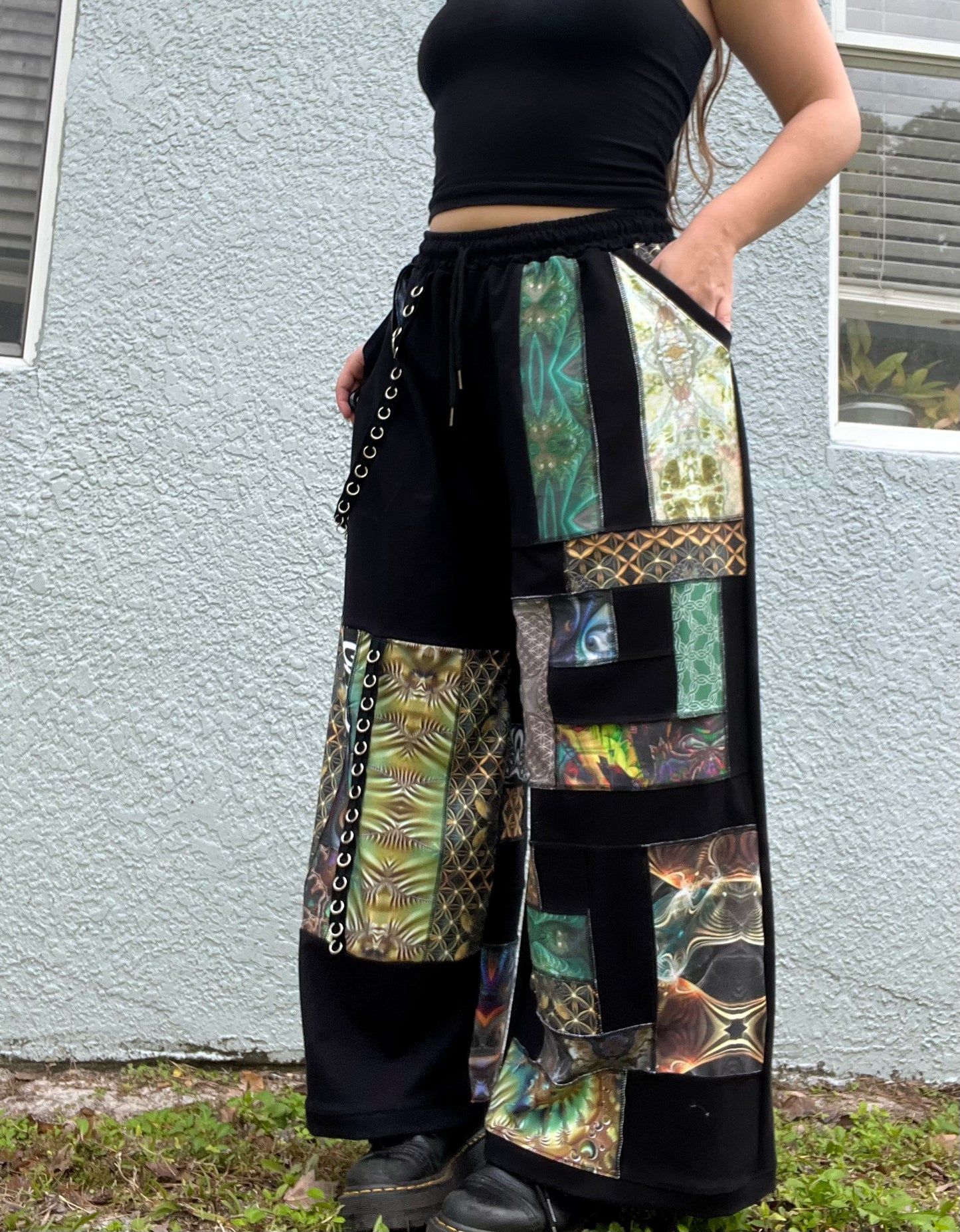 Scrap Patchwork Pants XS-XL