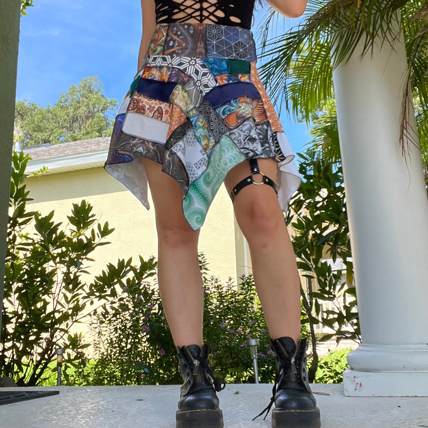 Patchwork Pixie Skirt 𖤓 L/XL