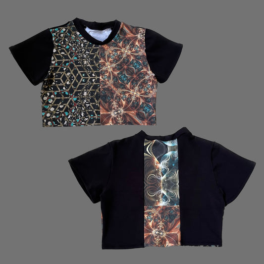 Patchwork Cropped Tee ✧ L/XL