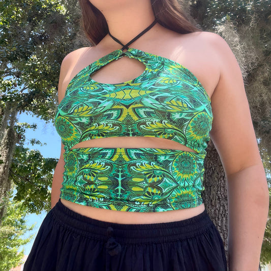 Keyhole Cutout Top 𖥸 S/M