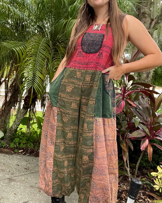 Josie Patchwork Overalls