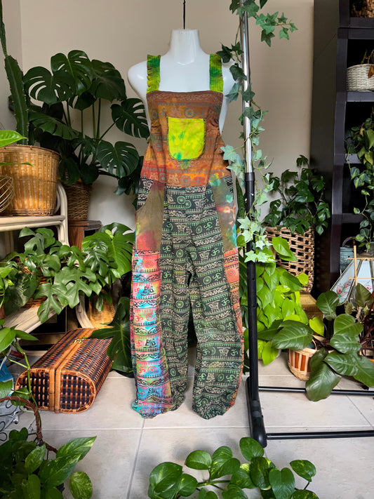 Patchwork Overalls
