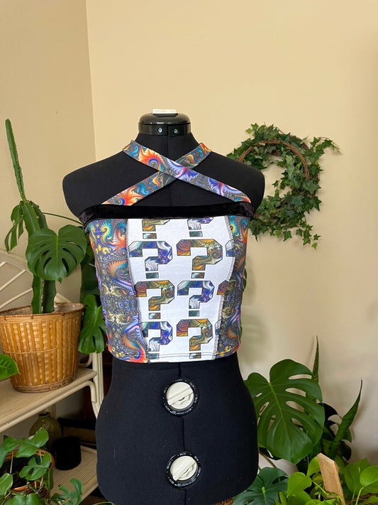 Patchwork Tube Top w/ Straps V6