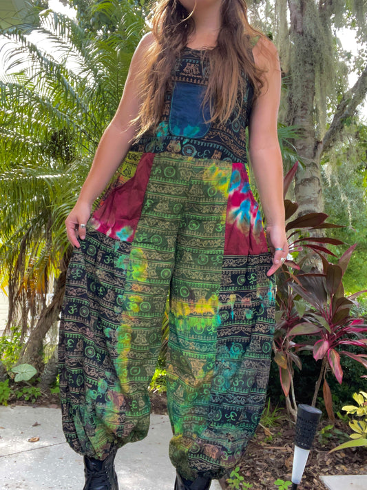 Tie-Dye Pocket Overalls