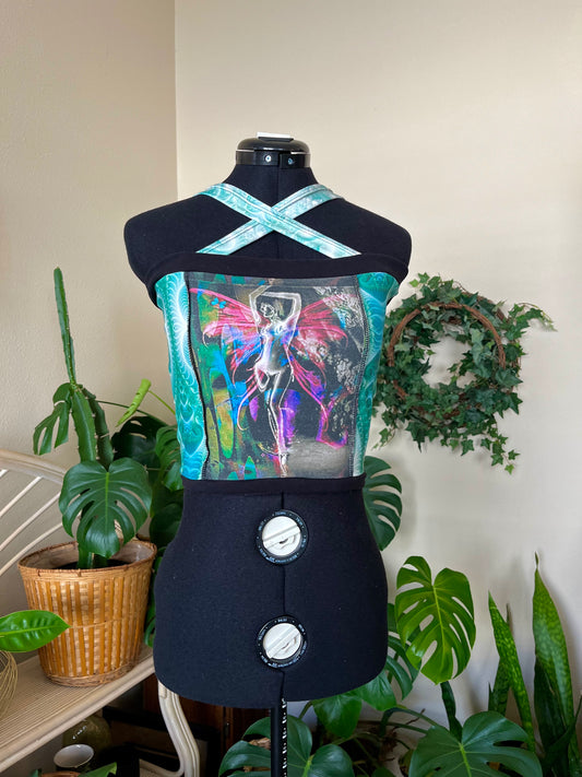 Fractal Fae Tube Top W/ Straps - Sewn by Me ♡ S/M