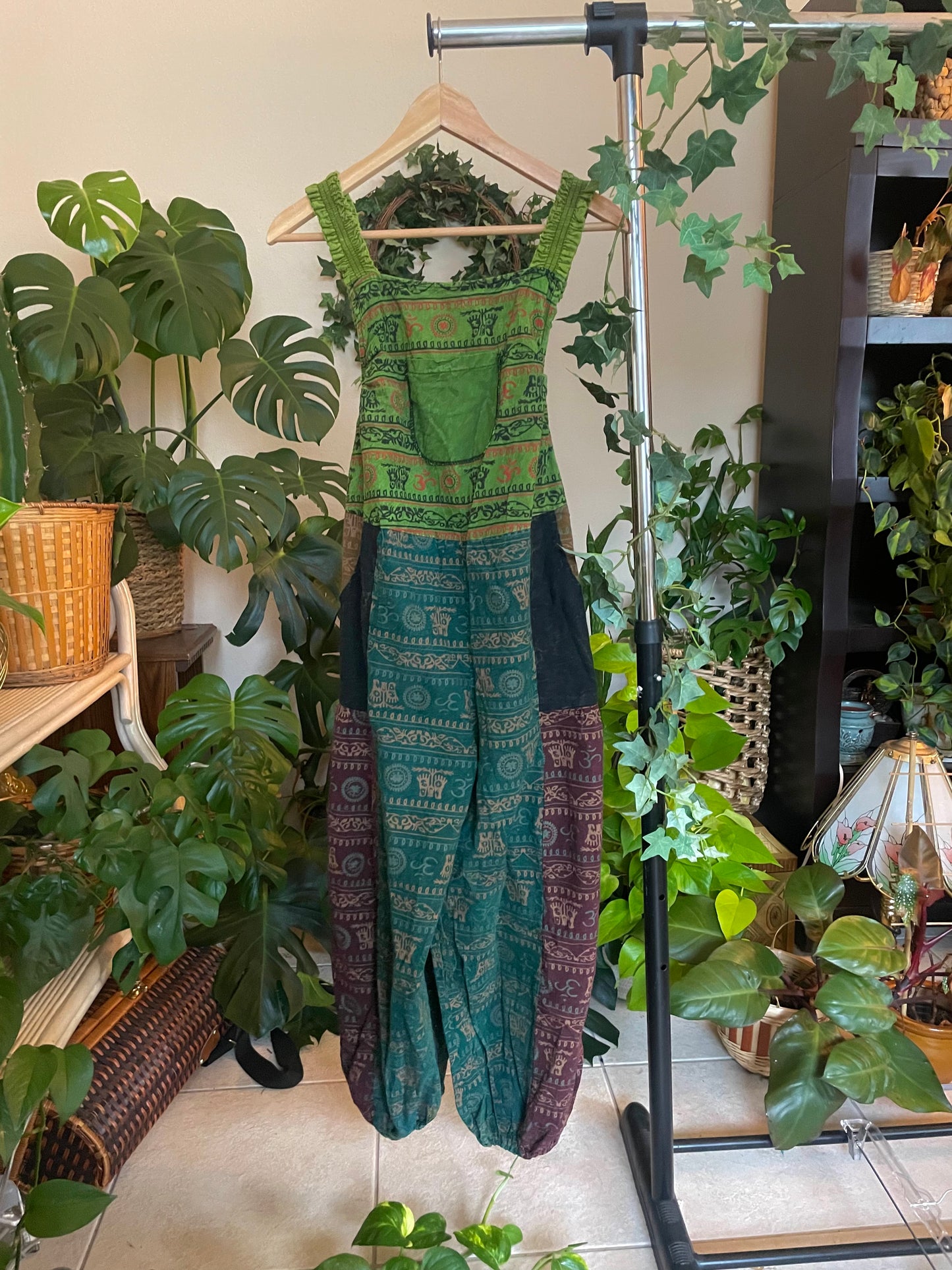 Raintree Patchwork Overalls